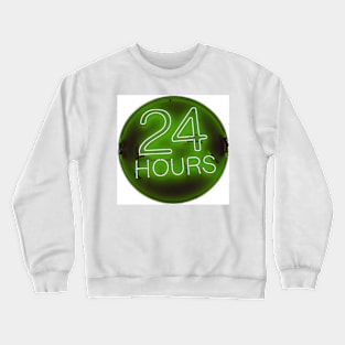 24 hrs green Crewneck Sweatshirt